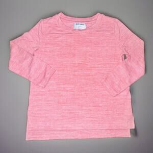 Old Navy Girl Small Soft Lightweight Crew Neck Long Sleeve Shirt Antique Coral